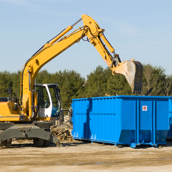 what are the rental fees for a residential dumpster in Higden AR